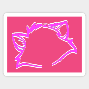 RESIST- pink pussy ears Sticker